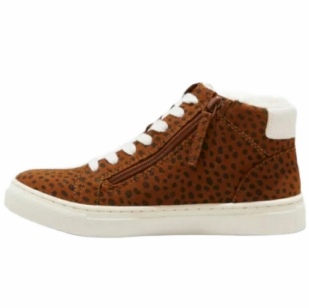 UNIVERSAL THREAD Tilly Sneakers Leopard Sherpa Trim Cozy - Picture 3 of 8